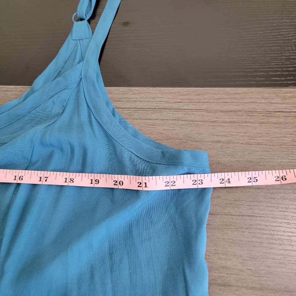 Torrid Maxi Challis Trapeze Dress 2X NWT Bluesteel Plus Size Sleeveless New - Picture 9 of 12